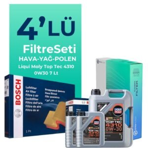 BOSCH Ford Connect 1.5 Dizel Filtre Bakım Seti Liqui Moly Motor Yağlı (2013-2019) 4 Lü