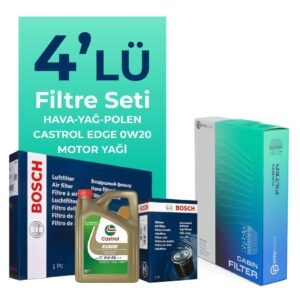 BOSCH Ford Mondeo 1.5 Benzin Filtre Bakım Seti Castrol Motor Yağlı (2015-2021) 4 Lü