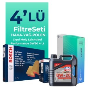 BOSCH Ford Mondeo 1.5 Benzin Filtre Bakım Seti Liqui Moly Motor Yağlı (2015-2021) 4 Lü