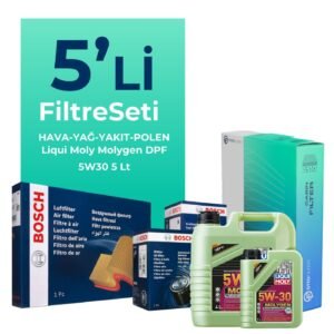 Bosch Hyundai Elantra 1.6 Dizel Filtre Bakım Seti Liqui Moly Motor Yağlı (2011-2015) 5 Li