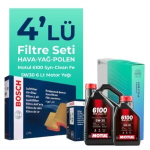 BOSCH Hyundai Santa FE 2.2 Dizel Filtre Bakım Seti Motul Motor Yağlı (2006-2009) 4 Lü