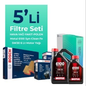 BOSCH Hyundai Santa FE 2.2 Dizel Filtre Bakım Seti Motul Motor Yağlı (2006-2009) 5 Li