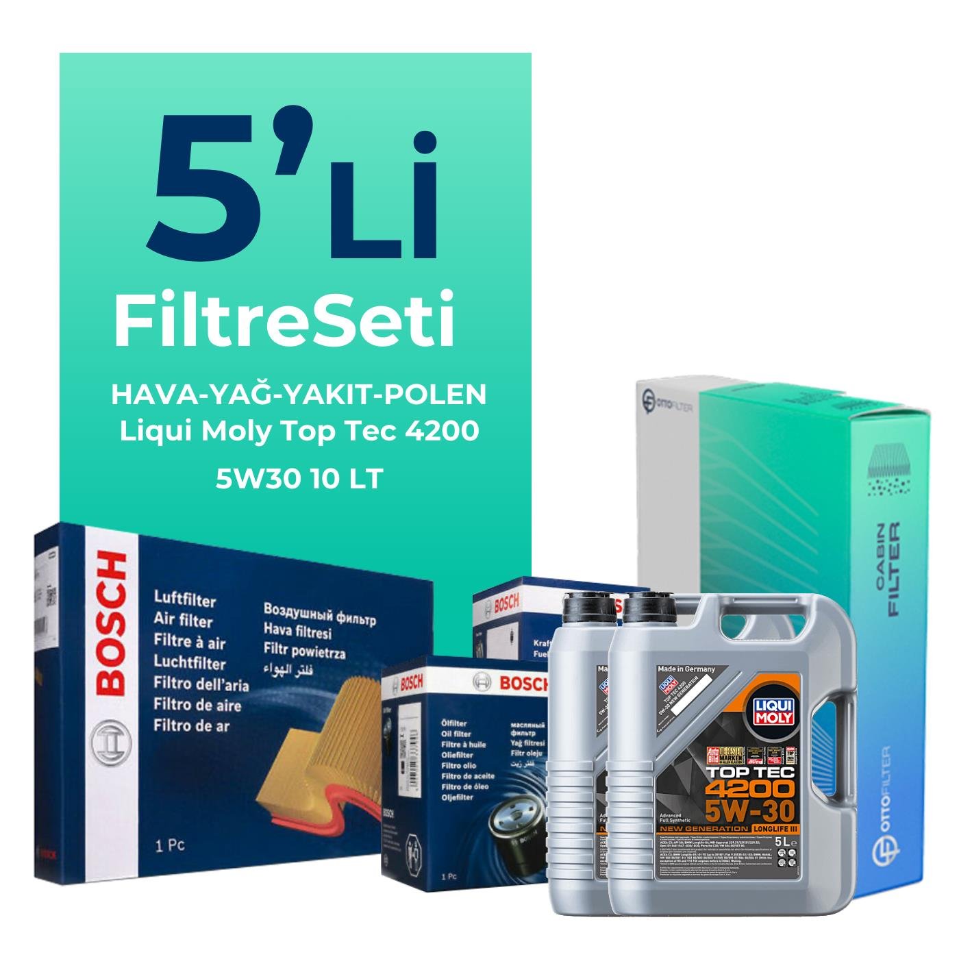 bosch-jeep-grand-cherokee-3-0-dizel-filtre-bakim-seti-liqui-moly-motor-yagli-2005-2011-5-li-128106 BOSCH Jeep Grand Cherokee 3.0 Dizel Filtre Bakım Seti Liqui Moly Motor Yağlı (2005-2011) 5 Li - Görsel 1