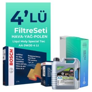 BOSCH Kia Cerato 1.6 Benzin Filtre Bakım Seti Liqui Moly Motor Yağlı (2019-2024) 4 Lü