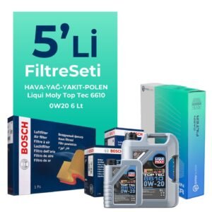 Bosch Mercedes GLC220 Dizel Filtre Bakım Seti Liqui Moly Motor Yağlı (2023-2025) 5 Li