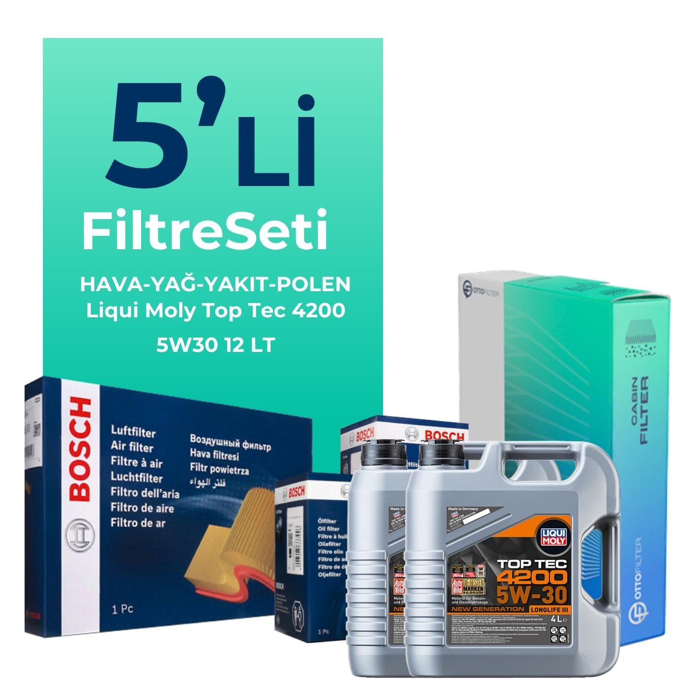 bosch-mercedes-sprinter-313-dizel-filtre-bakim-seti-liqui-moly-motor-yagli-2011-2016-5-li-126578 BOSCH Mercedes Sprinter 313 Dizel Filtre Bakım Seti Liqui Moly Motor Yağlı (2011-2016) 5 Li - Görsel 1