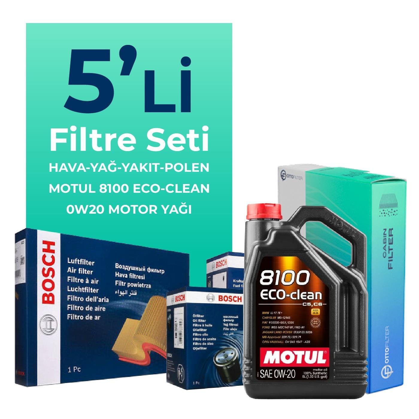 bosch-mercedes-vito-114-cdi-2-0-dizel-filtre-bakim-seti-motul-motor-yagli-2019-2024-5-li-103608 BOSCH Mercedes Vito 114 CDI 2.0 Dizel Filtre Bakım Seti Motul Motor Yağlı (2019-2024) 5 Li - Görsel 1