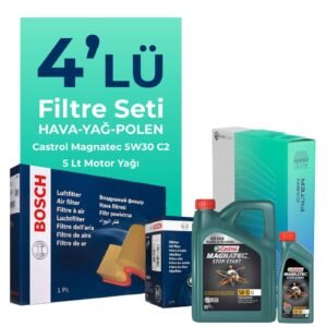 Bosch Mini Cooper 1.6 Filtre Bakım Seti Castrol Motor Yağlı (2001-2007) 4 Lü