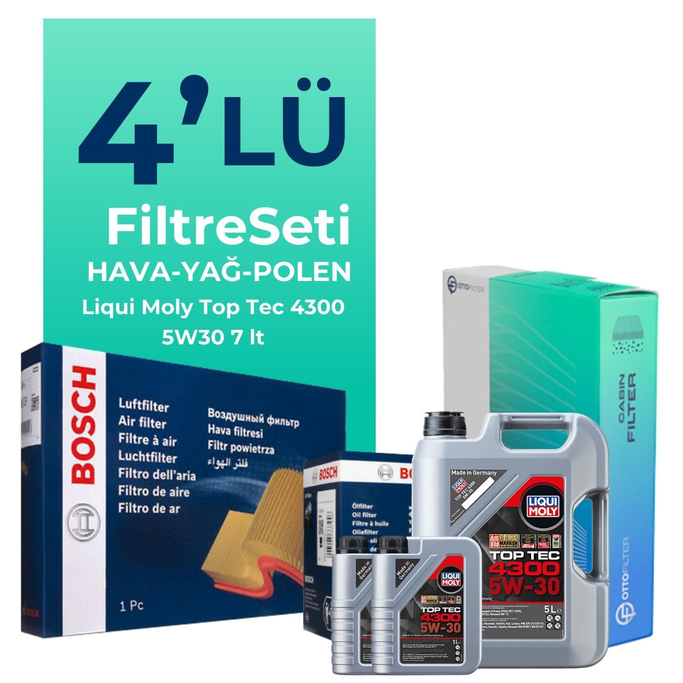 bosch-nissan-skystar-2-5-dizel-filtre-bakim-seti-liqui-moly-motor-yagli-1997-2008-4-lu-122331 BOSCH Nissan Skystar 2.5 Dizel Filtre Bakım Seti Liqui Moly Motor Yağlı (1997-2008) 4 Lü - Görsel 1