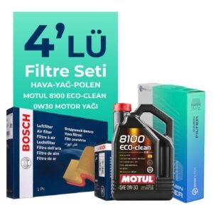 BOSCH Peugeot 508 1.6 Benzin Vti Filtre Bakım Seti Motul Motor Yağlı (2010-2018) 4 Lü