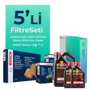BOSCH Peugeot Boxer 2.2 Dizel BLUEHDi Filtre Bakım Seti Motul Motor Yağlı (2019-2024) 5 Li