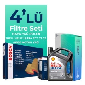 Bosch Peugeot Expert 2.0 Dizel Filtre Bakım Seti Shell Motor Yağlı (2017-2024) 4 Lü