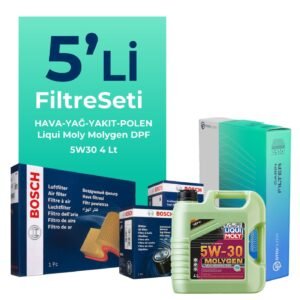 BOSCH Peugeot Partner 1.6 Dizel Filtre Bakım Seti Liqui Moly Motor Yağlı (2010-2016) 5 Li