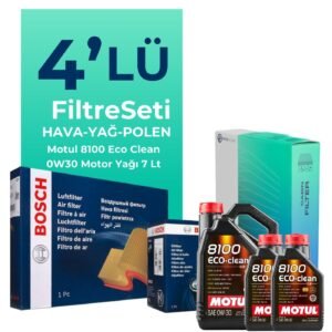 BOSCH Range Rover Sport 2.0 Dizel Filtre Bakım Seti Motul Motor Yağlı (2017-2019) 4 Lü