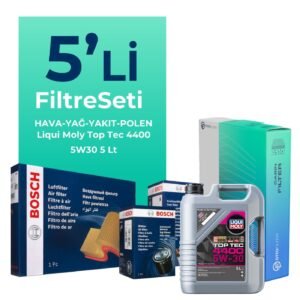 BOSCH Renault Captur 1.5 Dizel Filtre Bakım Seti Liqui Moly Motor Yağlı (2013-2019) 5 Li