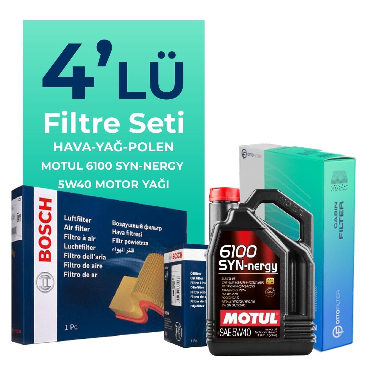 bosch-renault-clio-0-9-benzin-tce-filtre-bakim-seti-motul-motor-yagli-2014-2021-4-lu-63388 BOSCH Renault Clio 0.9 Benzin TCe Filtre Bakım Seti Motul Motor Yağlı (2014-2021) 4 Lü - Görsel 1