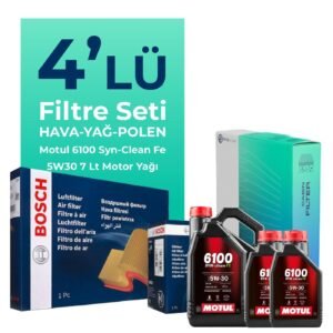 BOSCH Renault Laguna 2.0 Dizel Filtre Bakım Seti Motul Motor Yağlı (2008-2015) 4 Lü