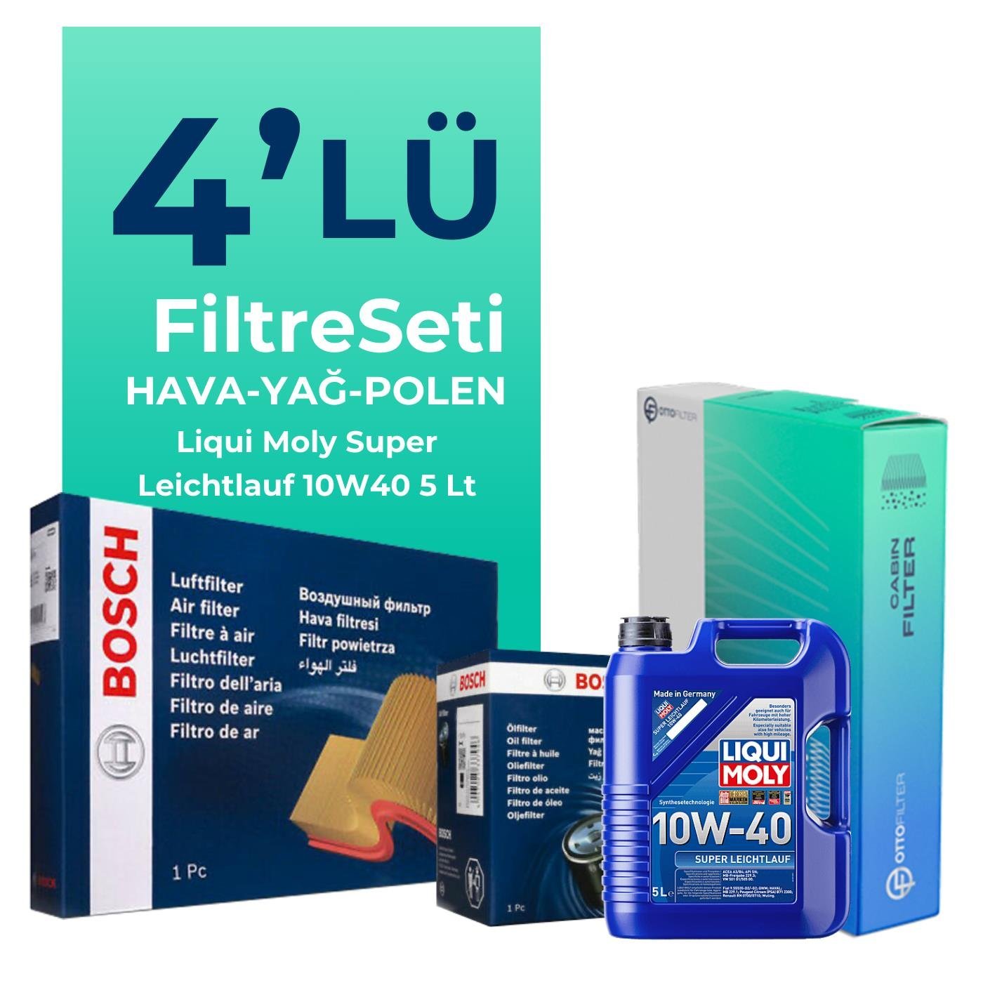 bosch-renault-megane-1-4-benzin-turbo-filtre-bakim-seti-liqui-moly-motor-yagli-2009-2012-4-lu-128455 BOSCH Renault Megane 1.4 Benzin Turbo Filtre Bakım Seti Liqui Moly Motor Yağlı (2009-2012) 4 Lü - Görsel 1