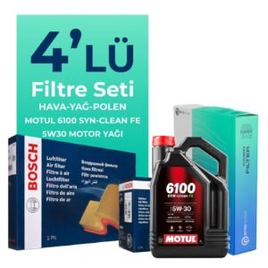 BOSCH Subaru Forester 2.5 Filtre Bakım Seti Motul Motor Yağlı (2002-2008) 4 Lü