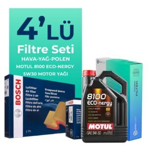 BOSCH Volkswagen Caddy 1.0 TSi Filtre Bakım Seti Motul Motor Yağlı (2015-2020) 4 Lü