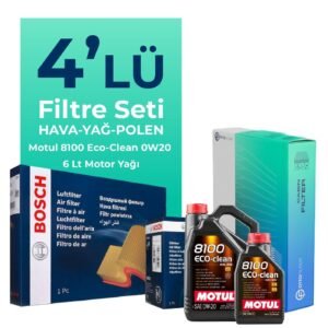Bosch Volkswagen Caddy 2.0 Dizel Filtre Bakım Seti Motul Motor Yağlı (2020-2025) 4 Lü
