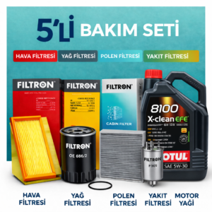 Filtron Subaru Forester 2.0 Dizel Motul Eco-Lite 0W-20 6 Lt Motor Yağı Filtre Seti (2008-2013) 5 Li