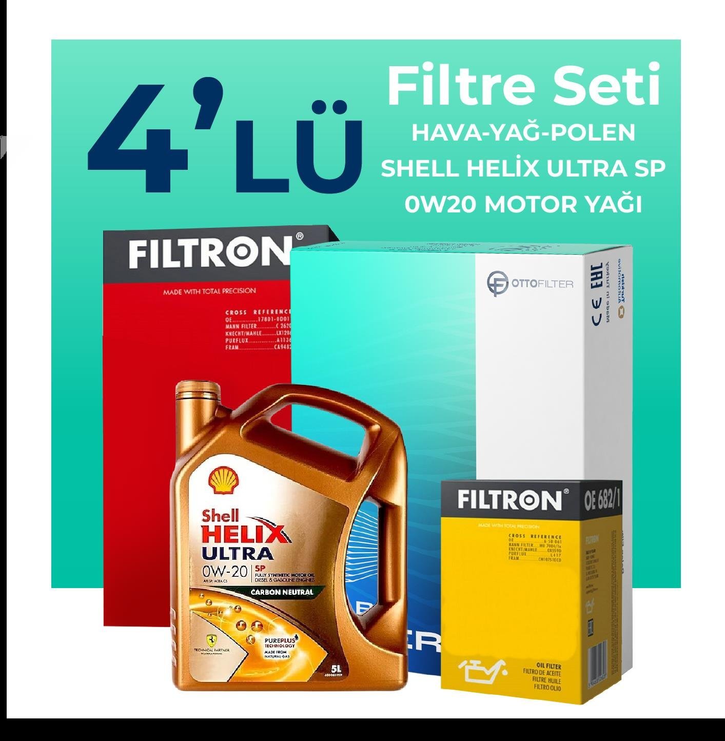 filtron-alfa-romeo-tonale-1-6-dizel-filtre-bakim-seti-shell-motor-yagli-2022-2024-4-lu-103521 FİLTRON Alfa Romeo Tonale 1.6 Dizel Filtre Bakım Seti Shell Motor Yağlı (2022-2024) 4 Lü - Görsel 1