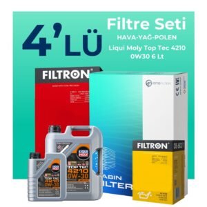 Filtron Audi Q5 40 TDi Filtre Bakım Seti Liqui Moly Motor Yağlı (2021-2024) 4 Lü