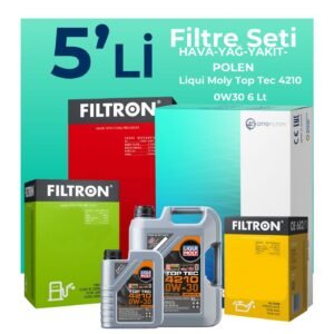 Filtron Audi Q5 40 TDi Filtre Bakım Seti Liqui Moly Motor Yağlı (2021-2024) 5 Li