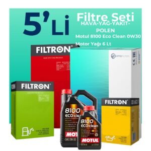 Filtron Audi Q5 40 TDi Filtre Bakım Seti Motul Motor Yağlı (2021-2024) 5 Li