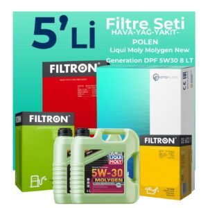 Filtron Dodge Nitro 2.8 Dizel Filtre Bakım Seti Liqui Moly Motor Yağlı (2007-2012) 5 Li