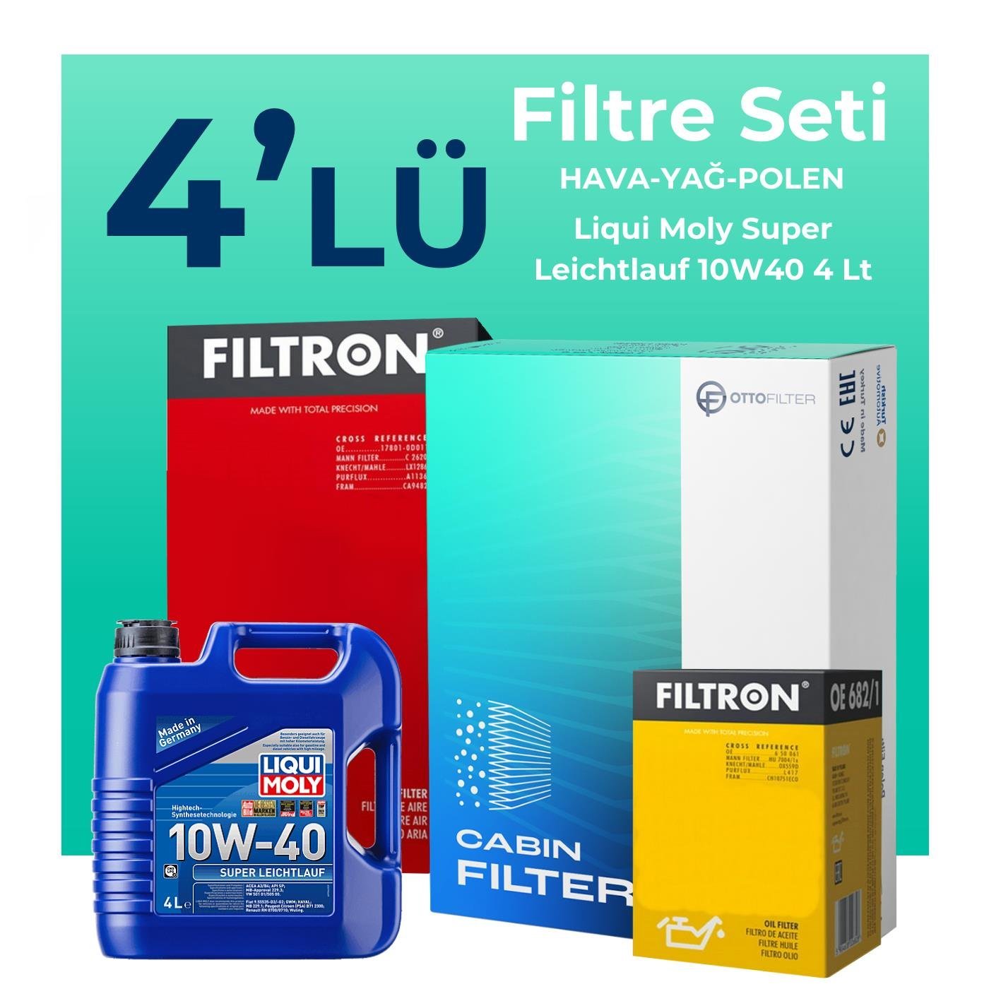 filtron-fiat-albea-1-4-benzinli-filtre-bakim-seti-liqui-moly-motor-yagli-2006-2012-4-lu-122077 Filtron Fiat Albea 1.4 Benzinli Filtre Bakım Seti Liqui Moly Motor Yağlı (2006-2012) 4 Lü - Görsel 1