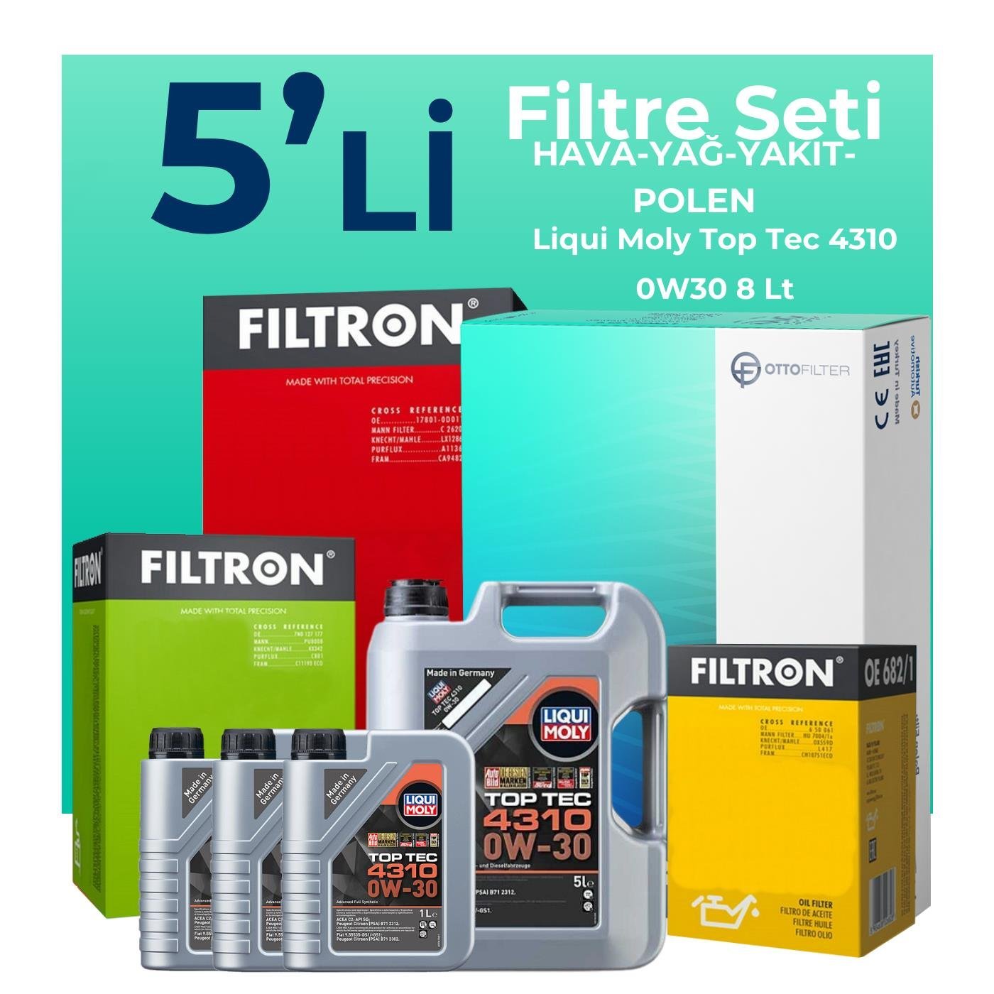 filtron-ford-tourneo-custom-2-0-dizel-filtre-bakim-seti-liqui-moly-motor-yagli-2015-2023-5-li-122543 Filtron Ford Tourneo Custom 2.0 Dizel Filtre Bakım Seti Liqui Moly Motor Yağlı (2015-2023) 5 Li - Görsel 1