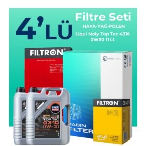 Filtron Ford Transit V363 2.0 Dizel Filtre Bakım Seti Liqui Moly Motor Yağlı (2014-2024) 4 Lü