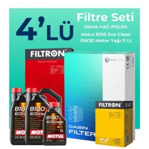 Filtron Ford Transit V363 2.0 Dizel Filtre Bakım Seti Motul Motor Yağlı (2014-2024) 4 Lü