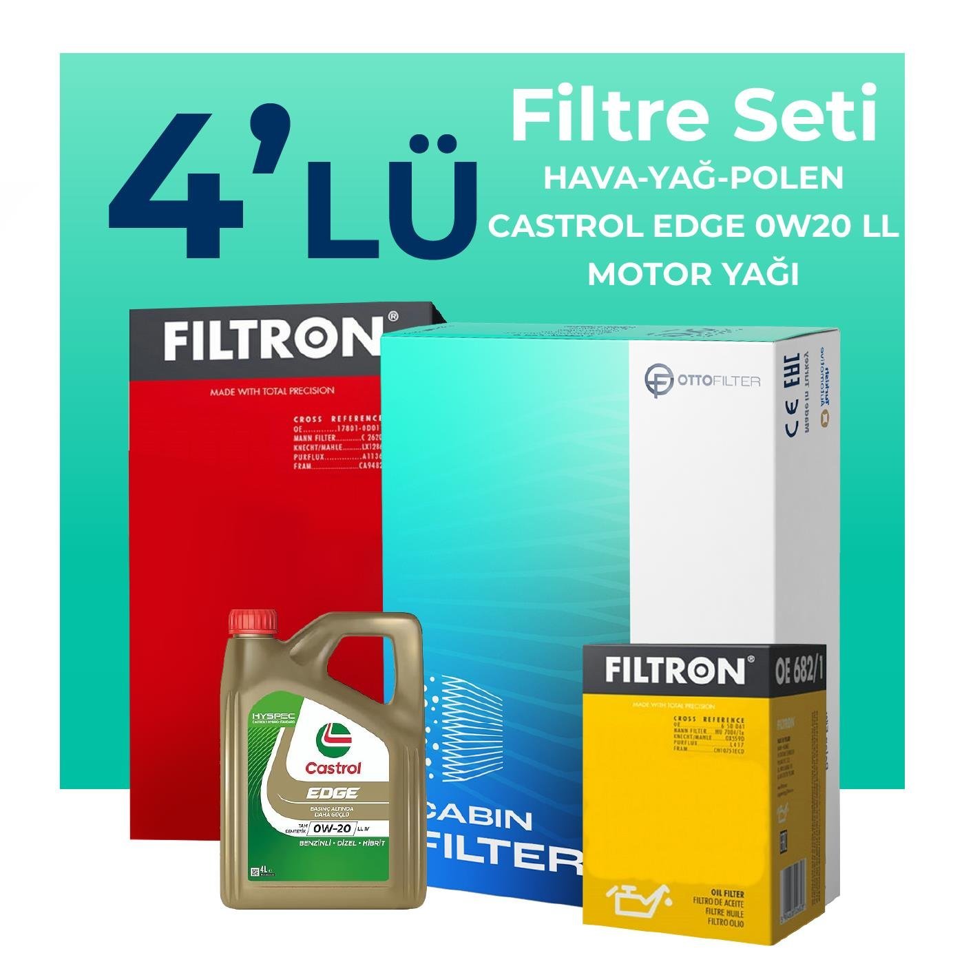 filtron-honda-hr-v-1-5-benzin-filtre-bakim-seti-castrol-motor-yagli-2015-2021-4-lu-110043 Filtron Honda HR-V 1.5 Benzin Filtre Bakım Seti Castrol Motor Yağlı (2015-2021) 4 Lü - Görsel 1