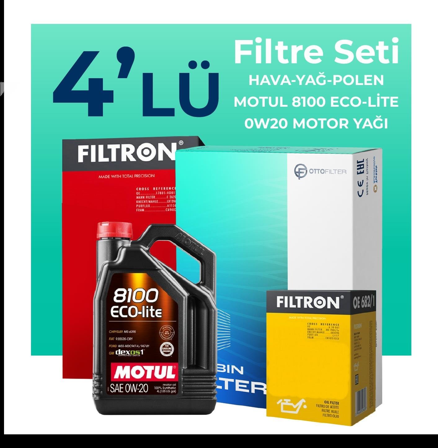 filtron-honda-hr-v-1-5-benzin-filtre-bakim-seti-motul-motor-yagli-2015-2021-4-lu-62810 Filtron Honda HR-V 1.5 Benzin Filtre Bakım Seti Motul Motor Yağlı (2015-2021) 4 Lü - Görsel 1