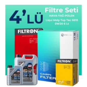 Filtron Mercedes C200 1.5 Hybrid Filtre Bakım Seti Liqui Moly Motor Yağlı (2021-2024) 4 Lü