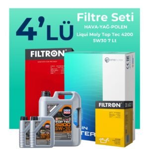 Filtron Mercedes E220 Dizel Filtre Bakım Seti Liqui Moly Motor Yağlı (2009-2013) 4 Lü