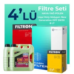 Filtron Mercedes E240 Benzin Filtre Bakım Seti Liqui Moly Motor Yağlı (2003-2009) 4 Lü