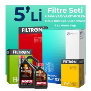 Filtron Mercedes GLC220 Dizel Filtre Bakım Seti Motul Motor Yağlı (2023-2025) 5 Li