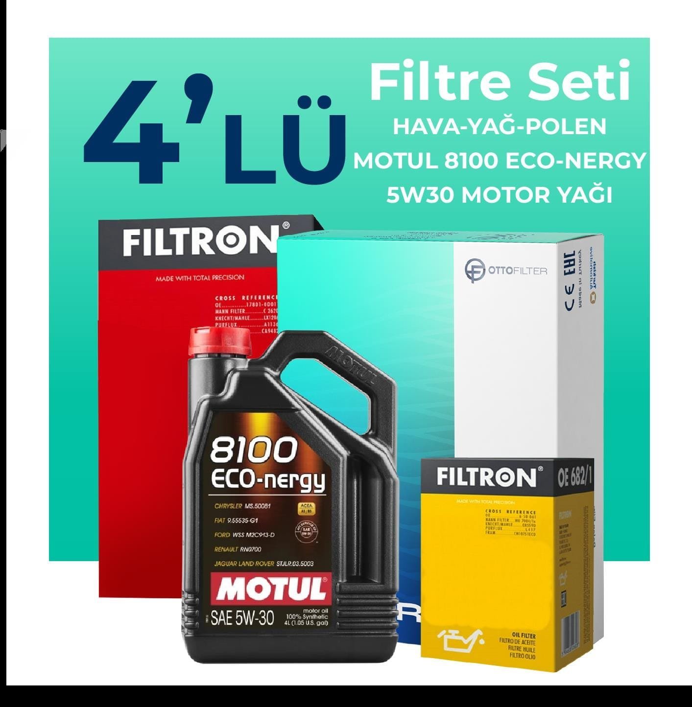 filtron-nissan-micra-1-0-filtre-bakim-seti-motul-motor-yagli-2017-2022-4-lu-65480 Filtron Nissan Micra 1.0 Filtre Bakım Seti Motul Motor Yağlı (2017-2022) 4 Lü - Görsel 1