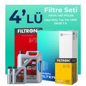 Filtron Nissan Navara 2.3 Dizel Filtre Bakım Seti Liqui Moly Motor Yağlı (2015-2021) 4 Lü