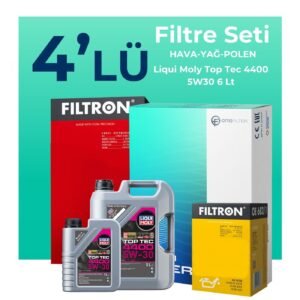 Filtron Nissan X-Trail 1.6 Dizel Filtre Bakım Seti Liqui Moly Motor Yağlı (2014-2019) 4 Lü