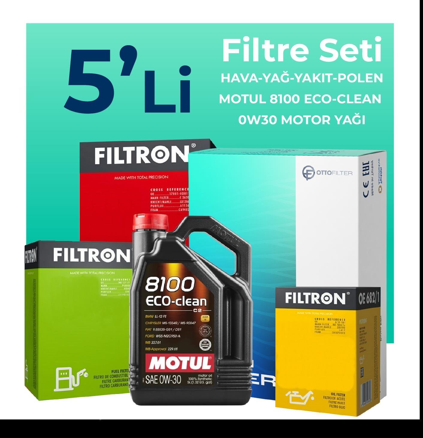 filtron-opel-grandland-x-1-6-dizel-filtre-bakim-seti-motul-motor-yagli-2017-2022-5-li-63086 Filtron Opel Grandland 1.6 Dizel Filtre Bakım Seti Motul Motor Yağlı (2017-2024) 5 Li - Görsel 1
