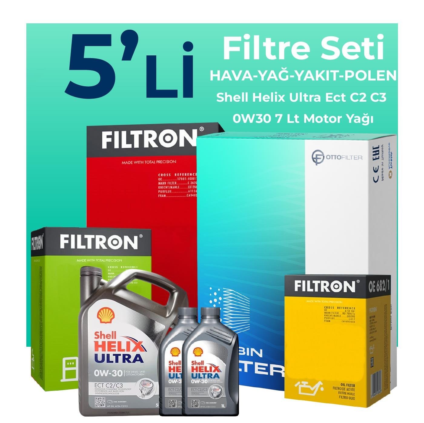 filtron-peugeot-boxer-2-2-dizel-bluehdi-filtre-bakim-seti-shell-motor-yagli-2019-2024-5-li-109129 Filtron Peugeot Boxer 2.2 Dizel BLUEHDi Filtre Bakım Seti Shell Motor Yağlı (2019-2024) 5 Li - Görsel 1