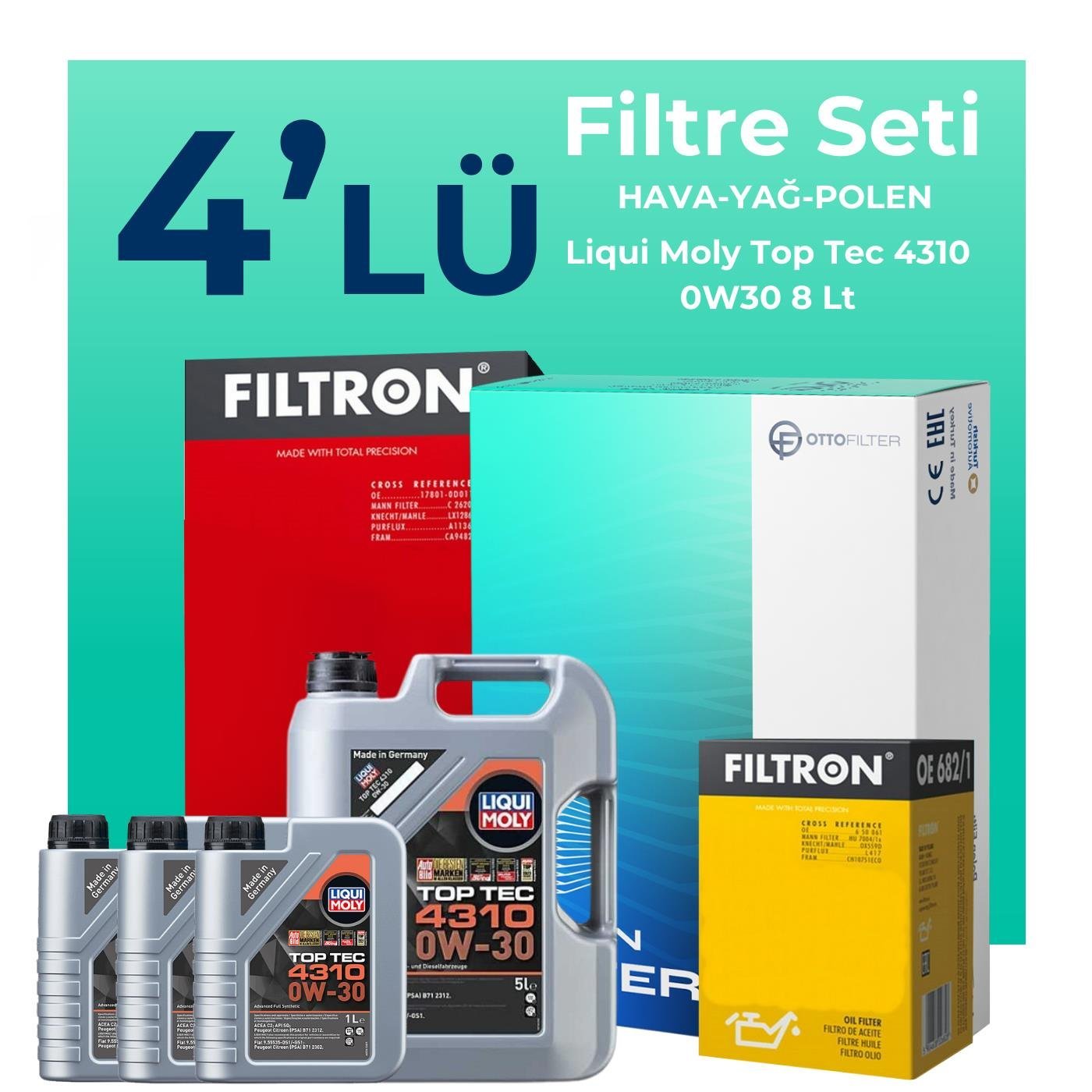 filtron-peugeot-expert-2-0-dizel-filtre-bakim-seti-liqui-moly-motor-yagli-2017-2024-4-lu-122563 Filtron Peugeot Expert 2.0 Dizel Filtre Bakım Seti Liqui Moly Motor Yağlı (2017-2024) 4 Lü - Görsel 1