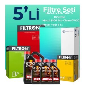 Filtron Peugeot Expert 2.0 Dizel Filtre Bakım Seti Motul Motor Yağlı (2017-2024) 5 Li