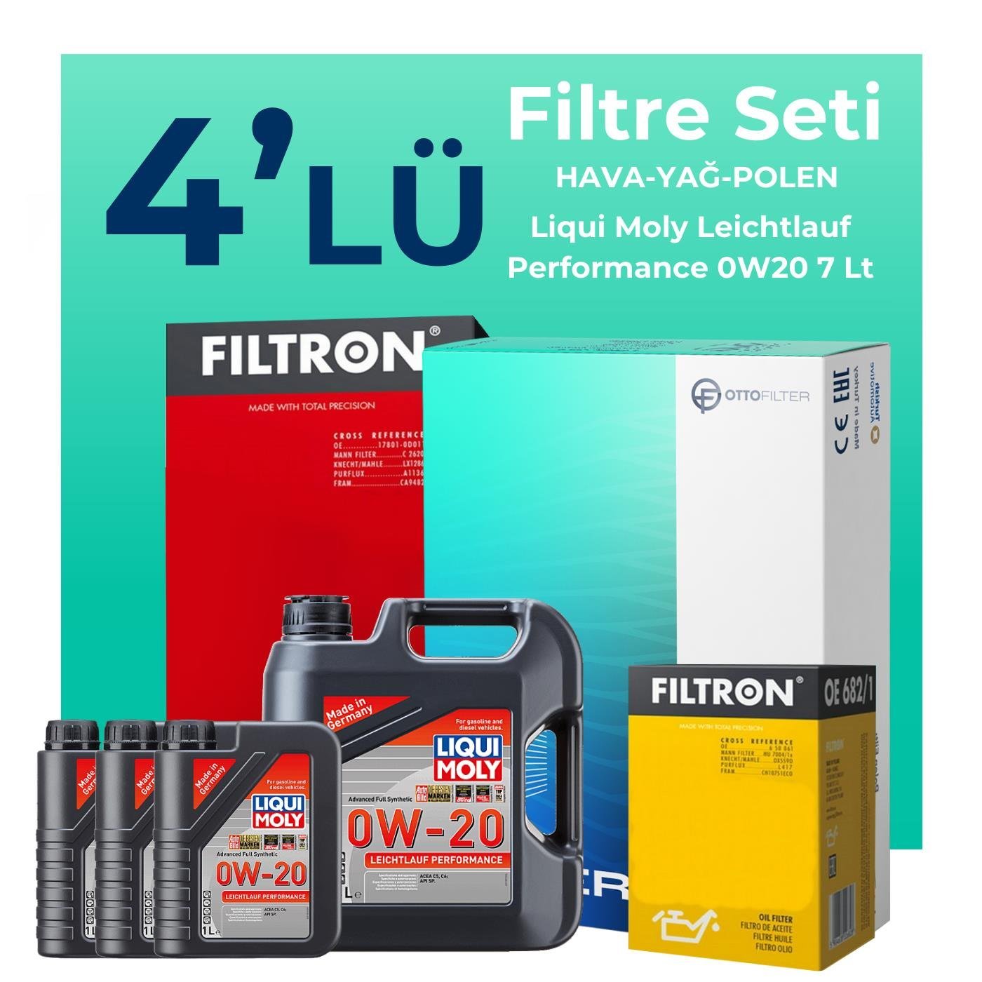 filtron-range-rover-sport-2-0-benzinli-filtre-bakim-seti-liqui-moly-motor-yagli-2017-2023-4-lu-123071 Filtron Range Rover Sport 2.0 Benzinli Filtre Bakım Seti Liqui Moly Motor Yağlı (2017-2023) 4 Lü - Görsel 1