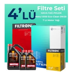 Filtron Range Rover Sport 2.0 Benzinli Filtre Bakım Seti Motul Motor Yağlı (2017-2023) 4 Lü